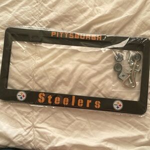 Two Pack of Pittsburg Steelers License Plate Frame